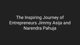 the inspiring journey of entrepreneurs jimmy