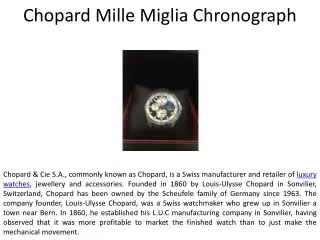 Chopard Mille Miglia Chronograph