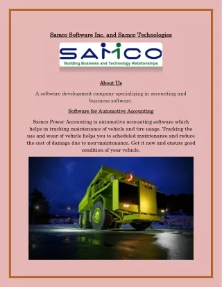 Automotive Accounting Software