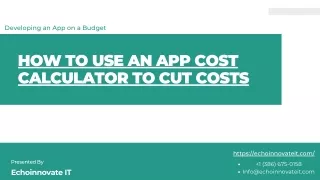 How to Use an App Cost Calculator to Cut Costs