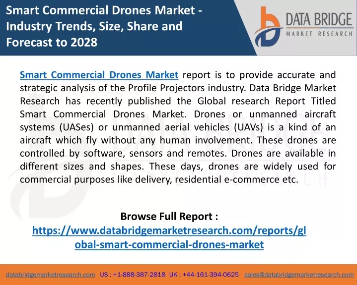 smart commercial drones market industry trends