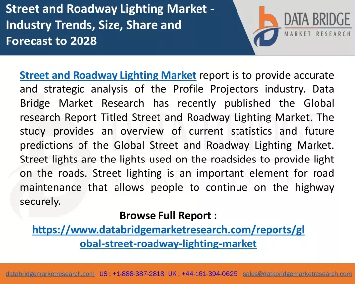 street and roadway lighting market industry