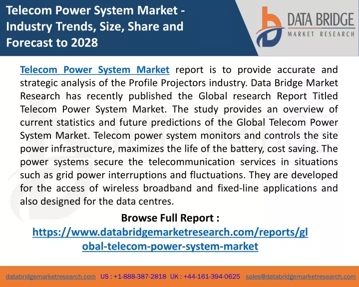 telecom power system market industry trends size