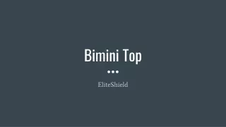bimini top