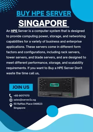 Buy HPE Server Singapore