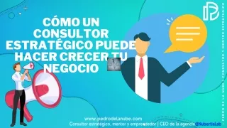 Cómo un Consultor Estratégico puede hacer crecer tu Negocio | Pedro De la nube✪