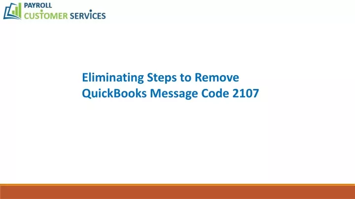 eliminating steps to remove quickbooks message