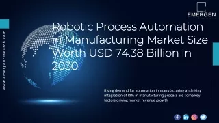 Robotic Process Automation in Manufacturing Market
