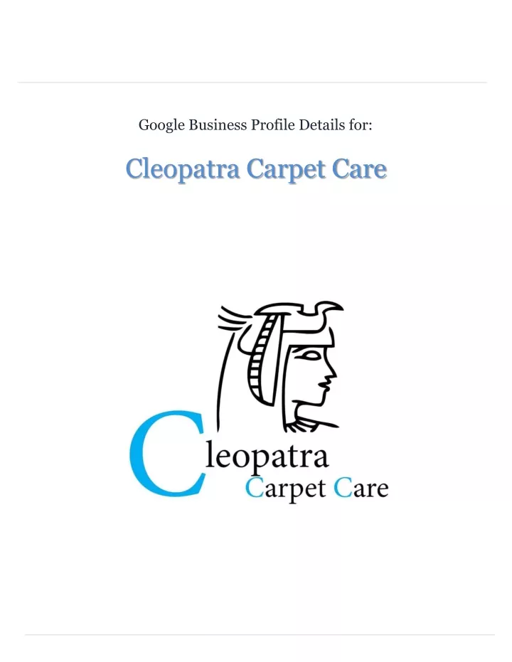 google business profile details for