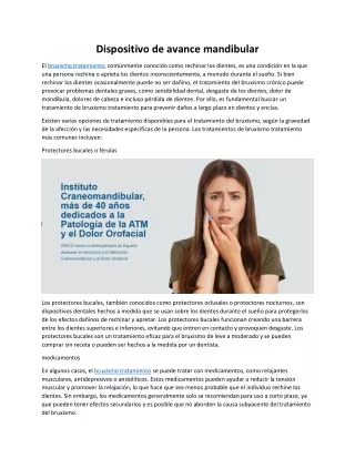dispositivo de avance mandibular