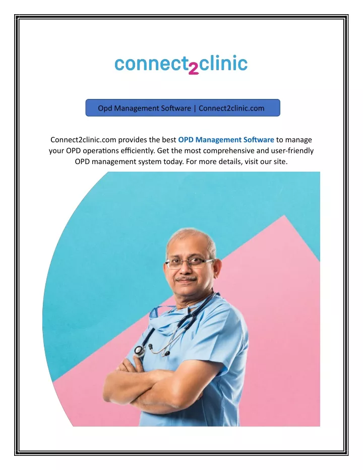 opd management software connect2clinic com