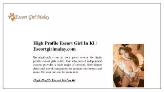 High Profile Escort Girl In Kl | Escortgirlmalay.com