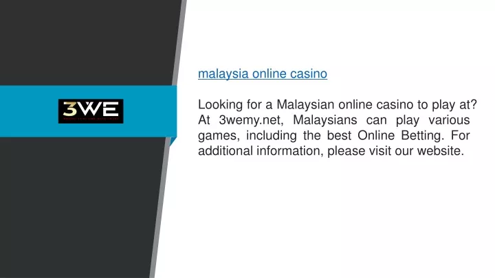 malaysia online casino looking for a malaysian