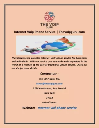 internet voip phone service thevoipguru com