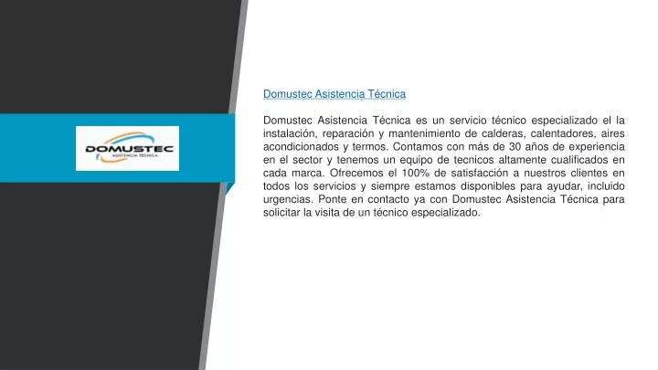 domustec asistencia t cnica domustec asistencia