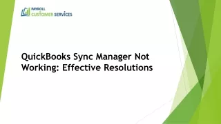 quickbooks sync manager not working effective