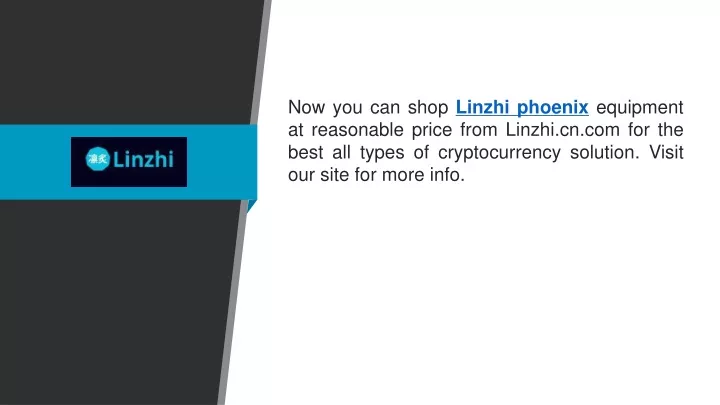 now you can shop linzhi phoenix equipment