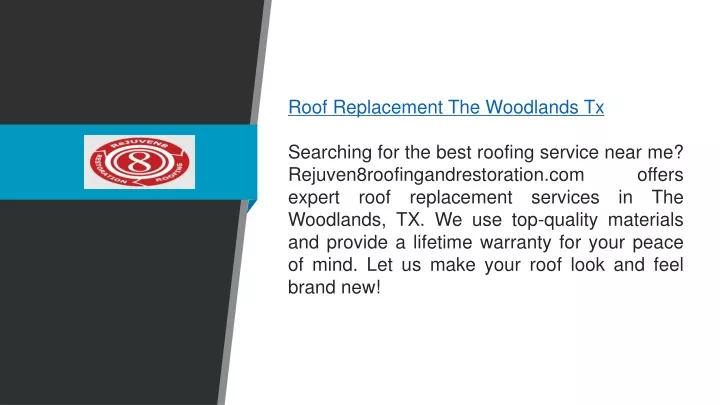 roof replacement the woodlands tx searching