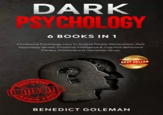 PDF√ DARK PSYCHOLOGY 6 BOOKS IN 1: Introducing Psychology,How To Analyze People,