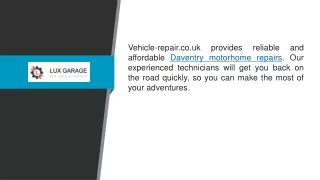 Daventry Motorhome Repairs  Vehicle-repair.co.uk
