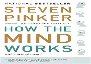 ✔[PDF] DOWNLOAD FREE❤ How the Mind Works download