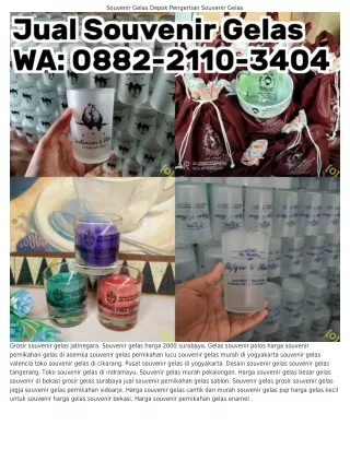Ô88ᒿ.ᒿ11Ô.ᣮㄐÔㄐ (WA) Souvenir Gelas Lilin Surabaya Souvenir Gelas Di Yogyakarta