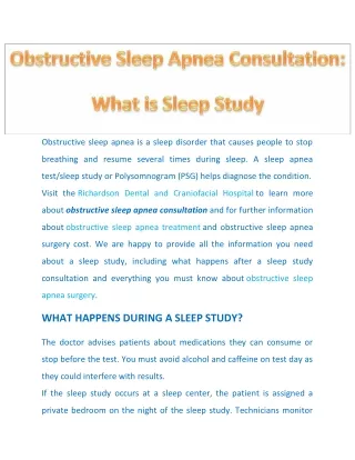 obstructive sleep apnea is a sleep disorder that