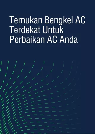 Temukan Bengkel AC Terdekat Untuk Perbaikan AC Anda