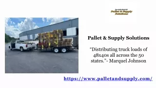 Top Pallet Supplier in Baltimore - Pallet and Supply