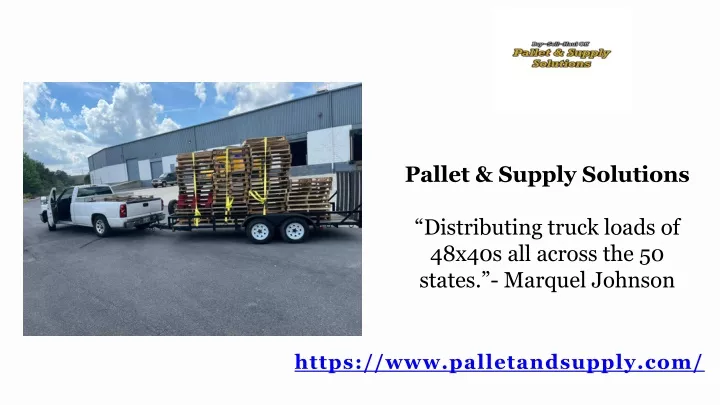pallet supply solutions distributing truck loads