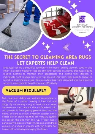 The Secret to Gleaming Area Rugs: Let Experts Help Clean