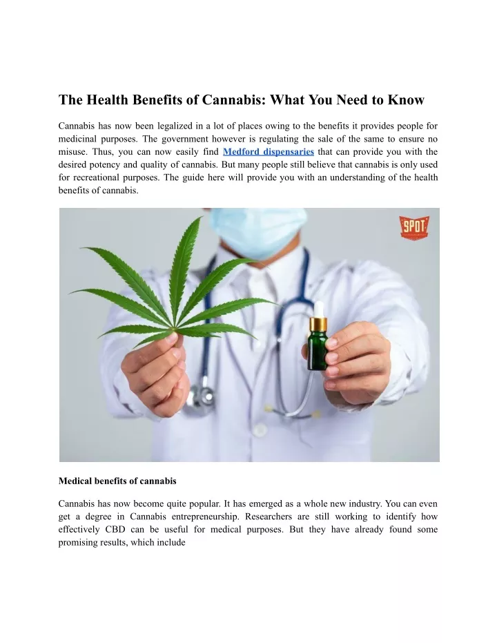 the health benefits of cannabis what you need