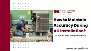 How to Maintain Accuracy During AC Installation