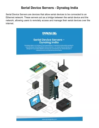 serial device servers dynalog india