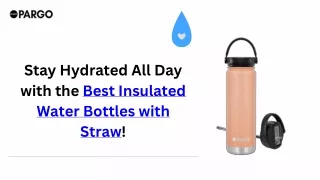 Stay Hydrated All Day with the Best Insulated Water Bottles with Straw!