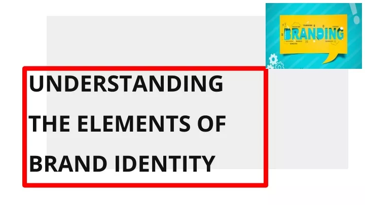 understanding the elements of brand identity