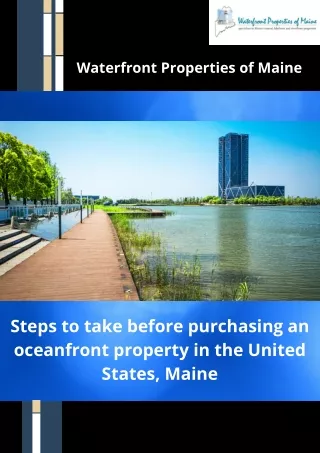 Steps to take Before Purchasing an Oceanfront Property