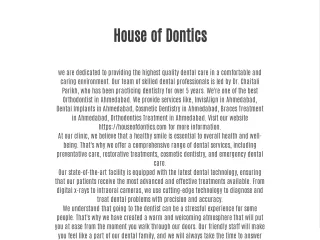 House of Dontics