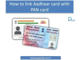 Check Your link Aadhaar card with PAN card