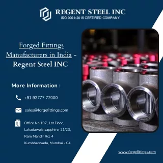 Regent Steel INC: Forged Fittings and Sheet & Plate Manufacturer