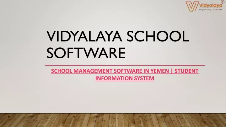 vidyalaya school software