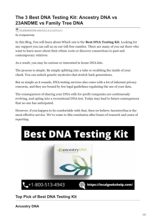 localgeekshelp.com-The 3 Best DNA Testing Kit Ancestry DNA vs 23ANDME vs Family Tree DNA