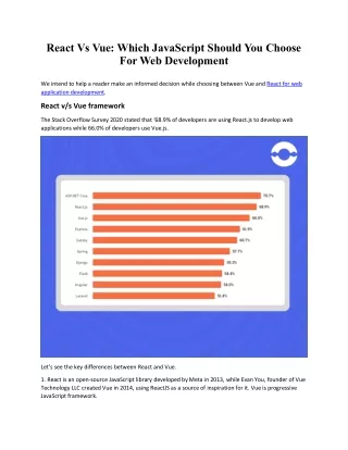 react vs vue which javascript should you choose