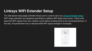 Linksys WIFI Extender Setup (1)