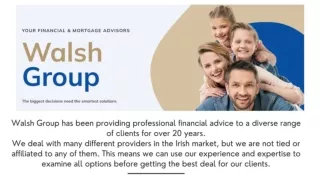Financial Advisor in Cork - Walshgroup