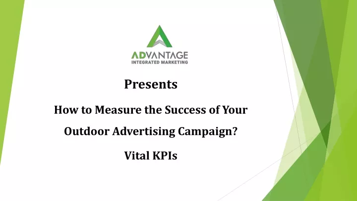 presents how to measure the success of your