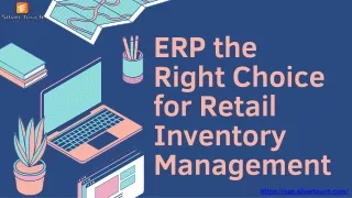 Select ERP the Right Choice for Retail Inventory Management