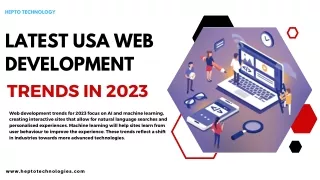 What are the latest web development trends in the USA for 2023