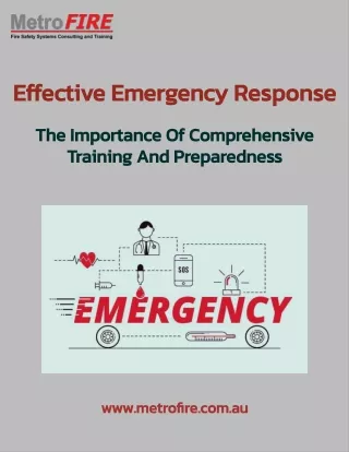 effective emergency response