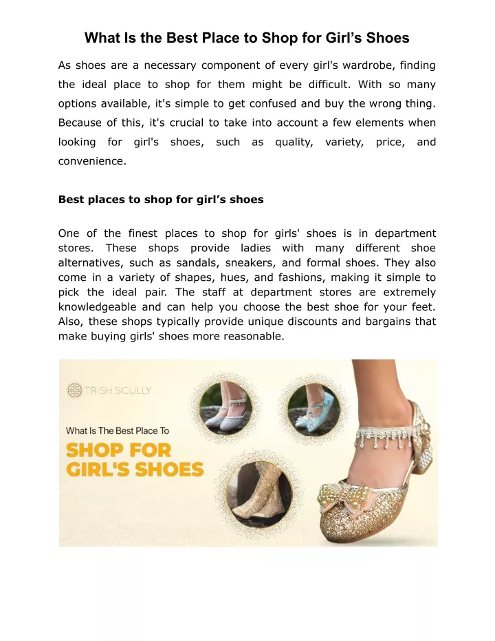what is the best place to shop for girl s shoes